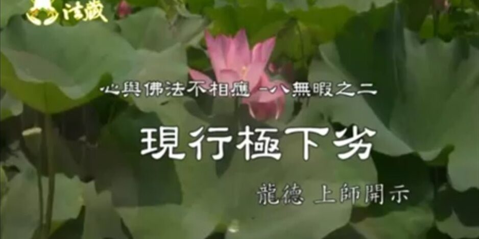 龍德嚴淨仁波切：現行極下劣 - 龍德上師法語甘露