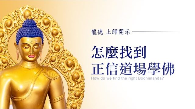 龍德上師 怎麼找到正信道場學佛