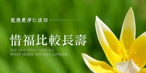 龍德嚴淨仁波切:惜福比較長壽 龍德嚴淨仁波切 惜福比較長壽