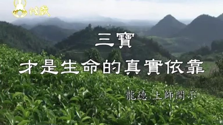 龍德嚴淨仁波切三寶才是生命的真實依靠