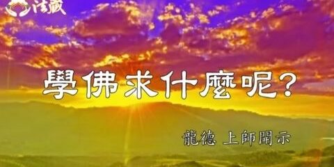 龍德上師學佛求什麼呢