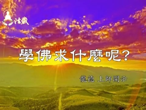 龍德上師學佛求什麼呢