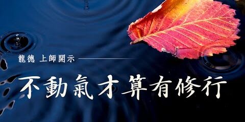 龍德上師:不動氣才算有修行 龍德上師 不動氣才算有修行
