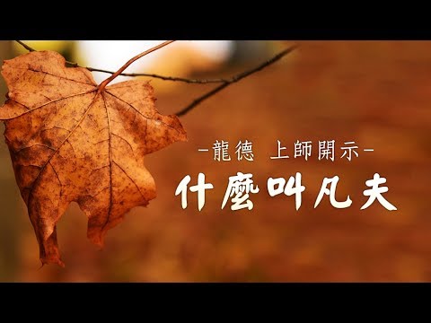 龍德上師 什麼叫凡夫