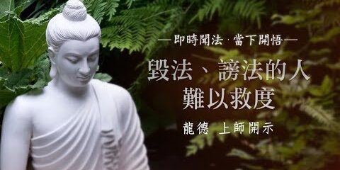 龍德上師:毀法、謗法的人難以救度