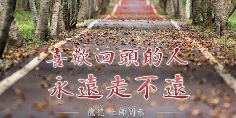 龍德上師:喜歡回頭的人,永遠走不遠 龍德上師 喜歡回頭的人 永遠走不遠