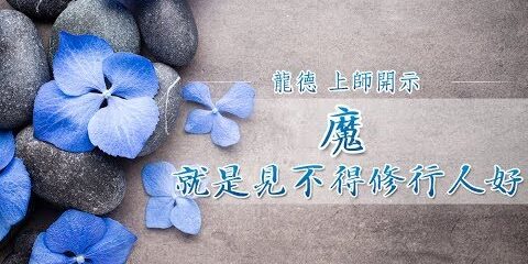 龍德上師:魔─就是見不得修行人好 龍德上師 魔 就是見不得修行人好