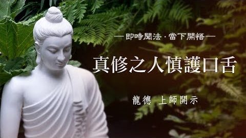 龍德上師真修之人慎護口舌