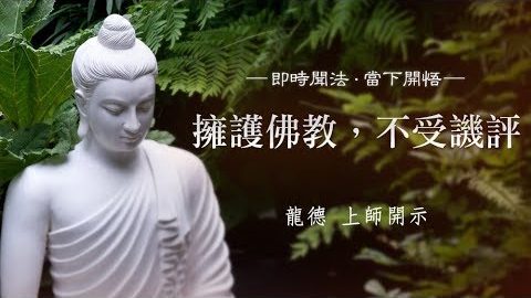 龍德上師擁護佛教不受譏評