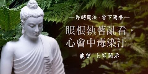龍德上師眼根執著亂看心會中毒染汙