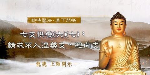 龍德上師:七支供養 (六) (七) 請求不入涅槃支、迴向支
