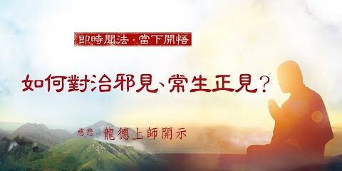 龍德上師:如何對治邪見、常生正見? 龍德上師 如何對治邪見 常生正見