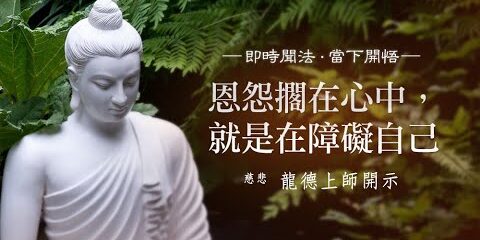 龍德上師:恩怨擱在心中,就是在障礙自己 龍德上師恩怨擱在心中就是在障礙自己