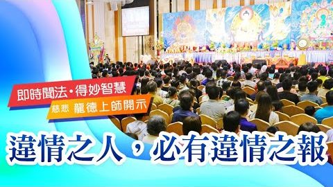 龍德上師違情之人必有違情之報