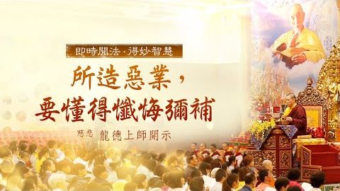 龍德上師所造之業要懂得懺悔