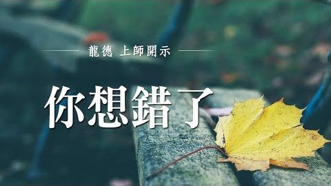 龍德上師 你想錯了