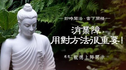 龍德上師消業障用對方法很重要