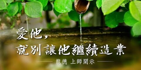 龍德上師:愛他 就別讓他繼續造業 龍德上師 愛他 就別讓他繼續造業