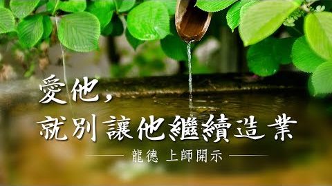 龍德上師 愛他 就別讓他繼續造業