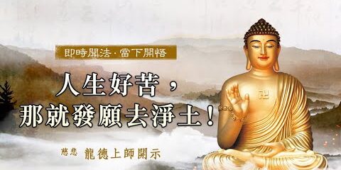 龍德上師:人生好苦,那就發願去淨土!