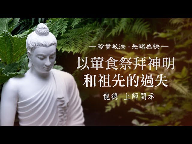 龍德上師 以葷食祭拜神明和祖先的過失
