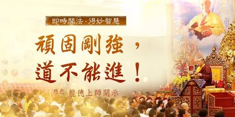 龍德上師:頑固剛強,道不能進!