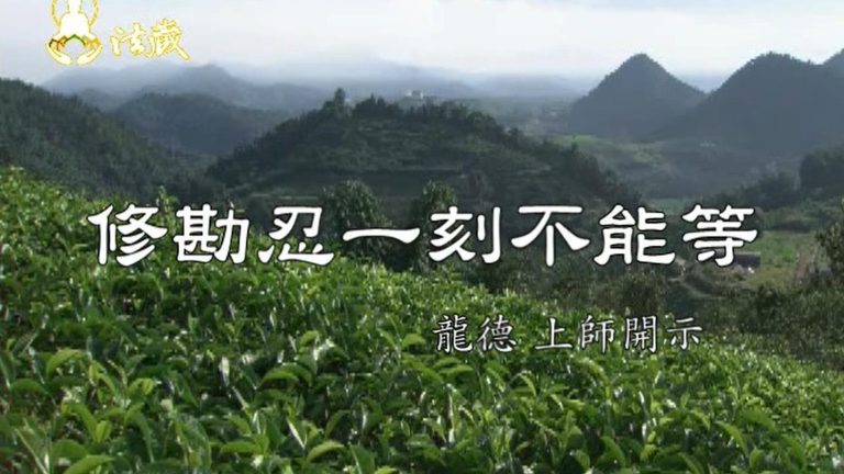 龍德嚴淨仁波切修勘忍一刻不能等 It's urgent to practice to endure suffering