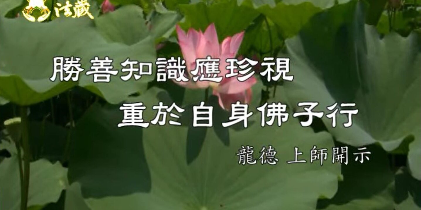 龍德嚴淨仁波切勝善知識應珍視，重於自身佛子行 Cherishing spiritual friends more than yourself