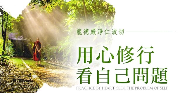 龍德嚴淨 仁波切:用心修行 看自己問題Practice by heart: seek the problem of self 龍德嚴淨 仁波切:用心修行 看自己問題Practice by heart: seek the problem of self