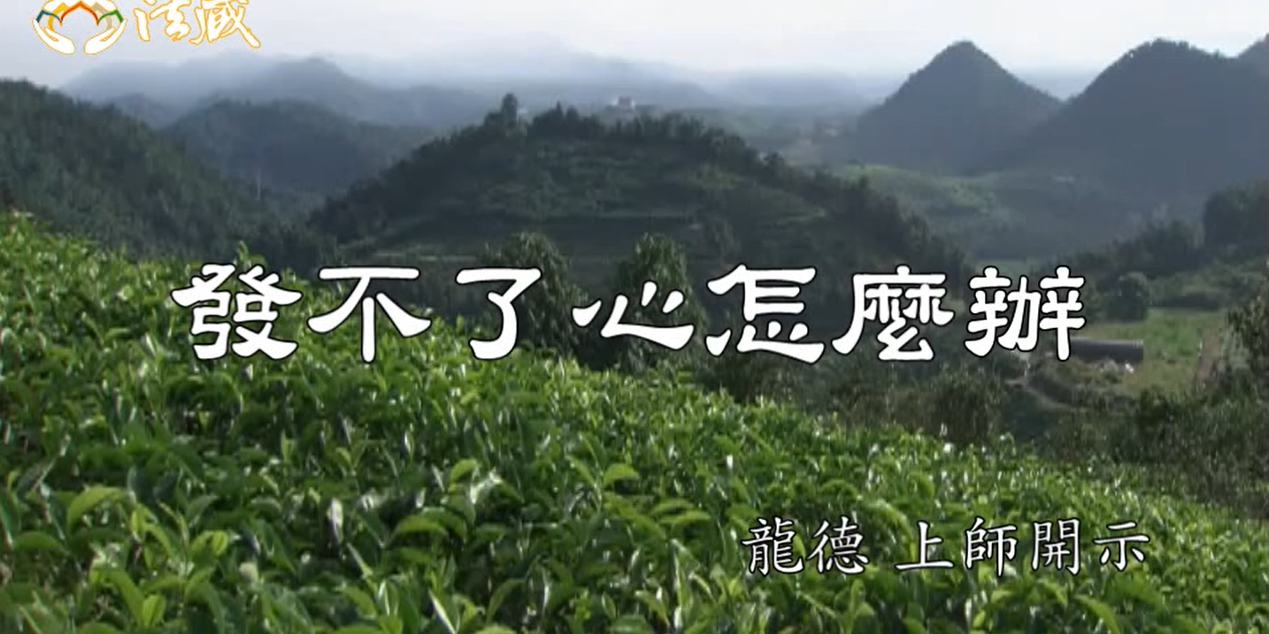 龍德 上師：發不了心怎麼辦Master Lung Du：What can we do if we cannot resolve?